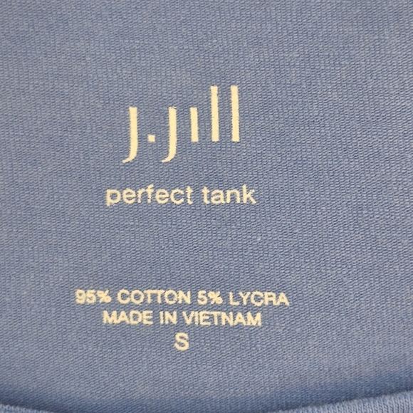 J. Jill Perfect Tank - NWT - Scoop Neck Fitted Tank Top in  Blue Lotus - Size S - Picture 5 of 6
